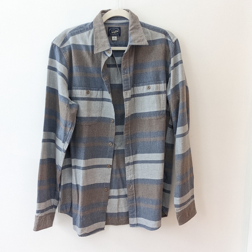 NWT J. Crew Striped Button Up Shirt